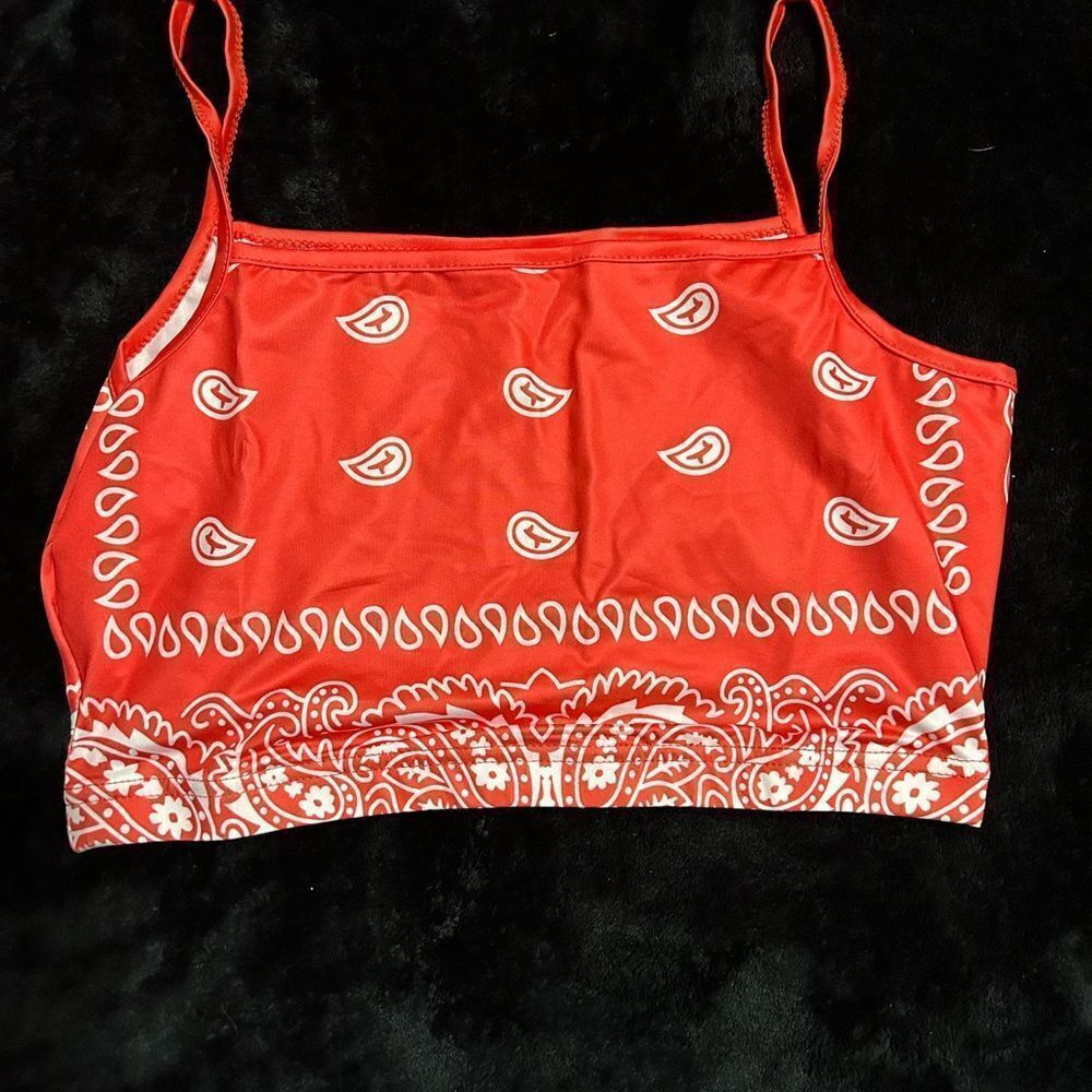 2022 Graphic Red Bandana Tracksuit-Large